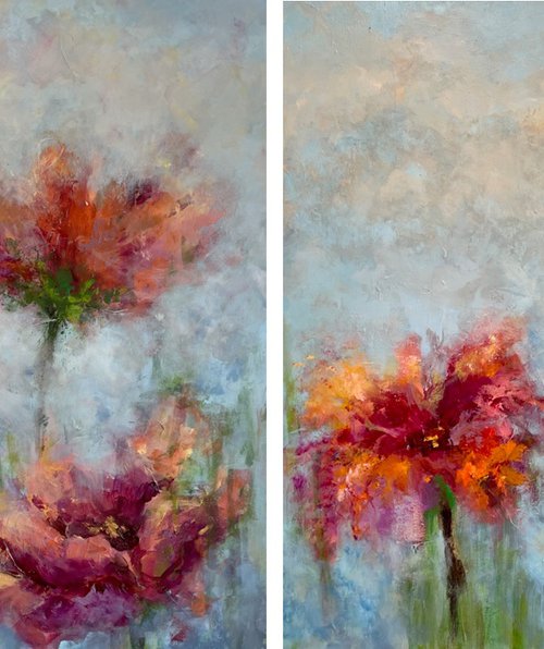 Abstract flowers by Miri Baruch