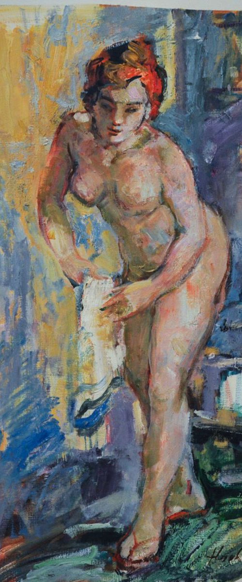 Madame at her toilette by Hovhannes Haroutiounian