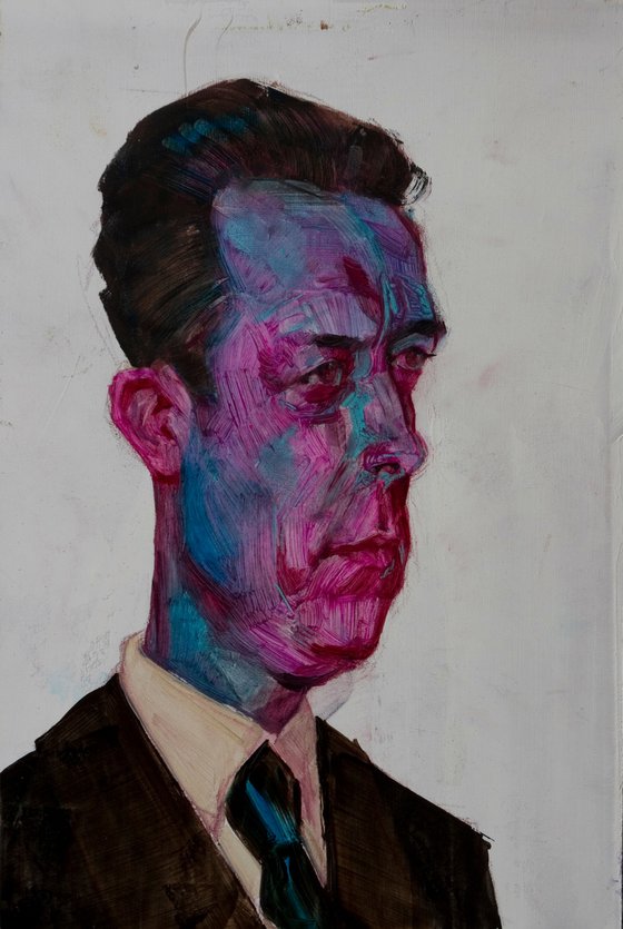 modern pop portrait of a french writer: Albert Camus
