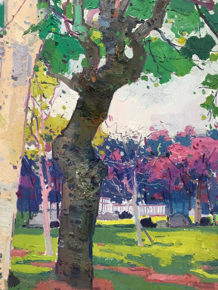 Beautiful Park 254 By Jianzhe Chon, 31 X 31, Artwork For Sale On Artfinder