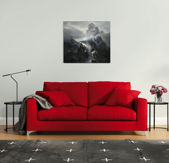 " Agartha -  On the path to Valhalla 4 "....SPECIAL PRICE !!! W 90 x H 80 cm