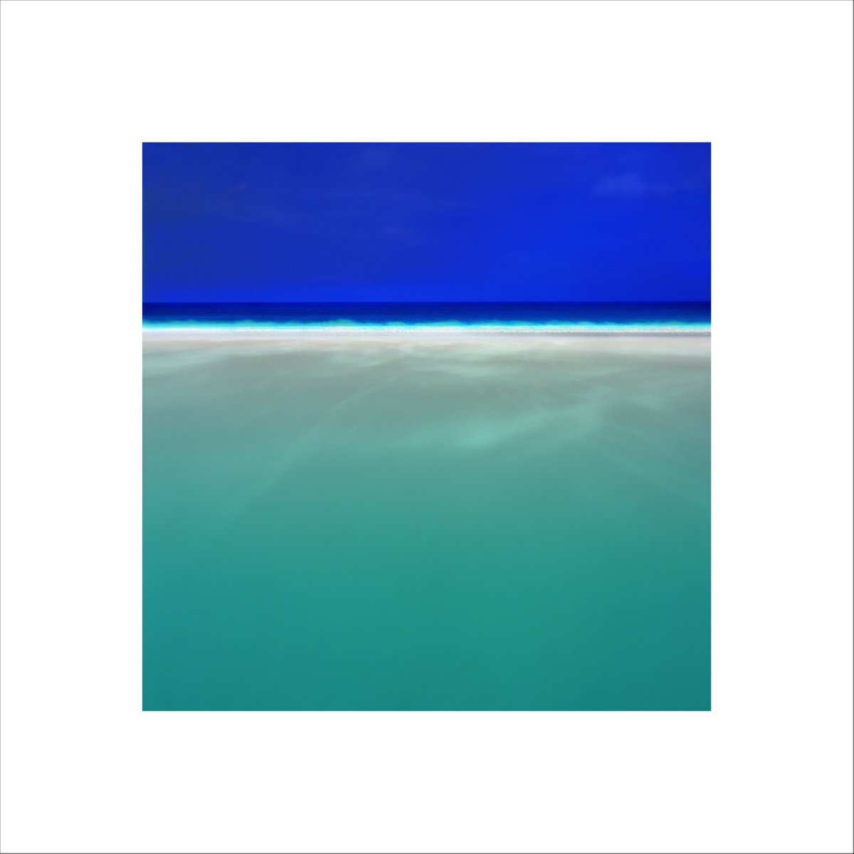 Abstract Landscape Photograph By Paul Harrison, 30 X 30", Shoreline 6, Original Artwork