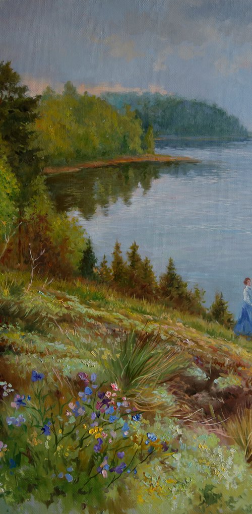On the lake by Eduard Panov