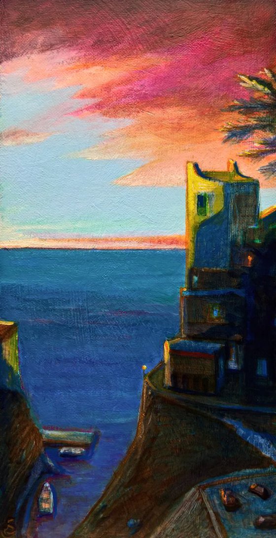 - ITALIAN SUNSET - ( 30 x 15 cm )