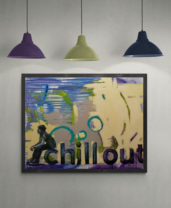 Big painting - "Chill out" - Urban Art - Relax - Summer - Street - City