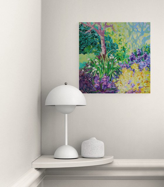 Flowers in a Spring Garden
