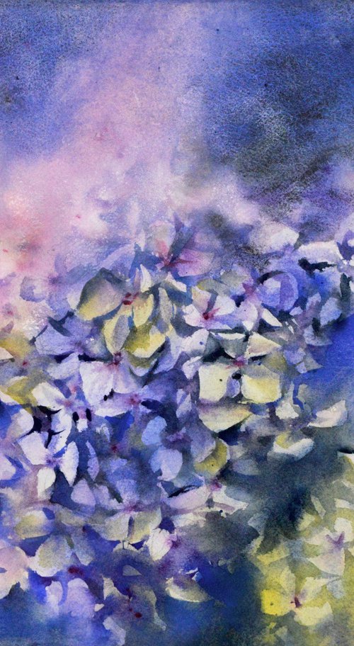 Blue Hydrangea by Lida Duchnewitsch