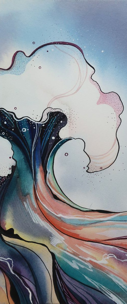 Сoastal wave by Alla Vlaskina