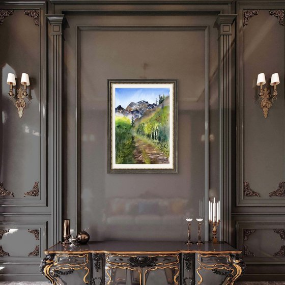 Mountain Path in Morning