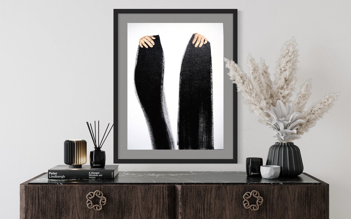 Portrait Oil Painting By Anzhelika Klimina, 21 X 28, Stay With Me - Memory Of A Loved One, Original Artwork