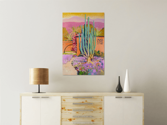 HIspanic House and Cactus