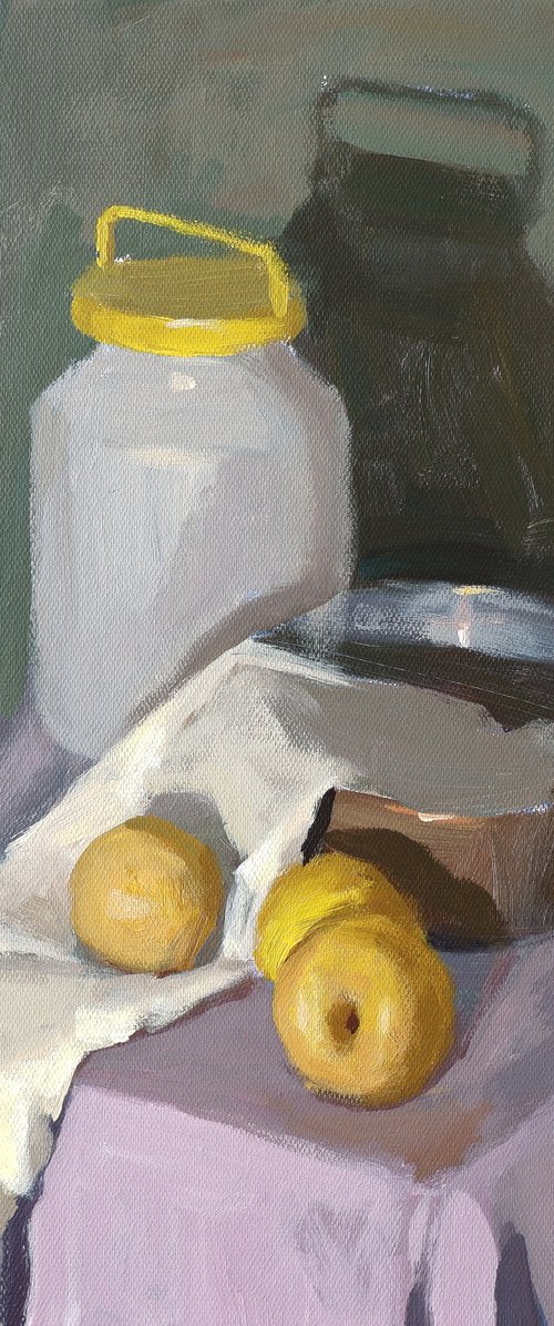 Still life with apples by Nikita Maksimchuk