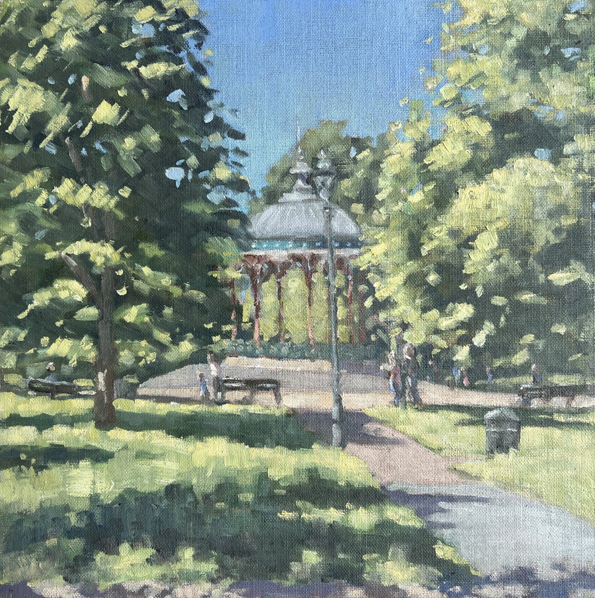 Clapham Common early summer morning by Louise Gillard