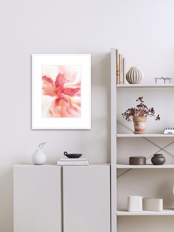 Pink abstract flower
