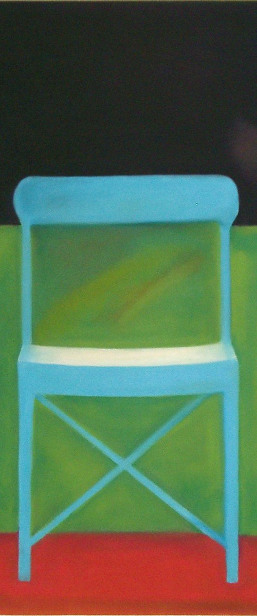 Blue Cafe Seat by Kevin Jackson