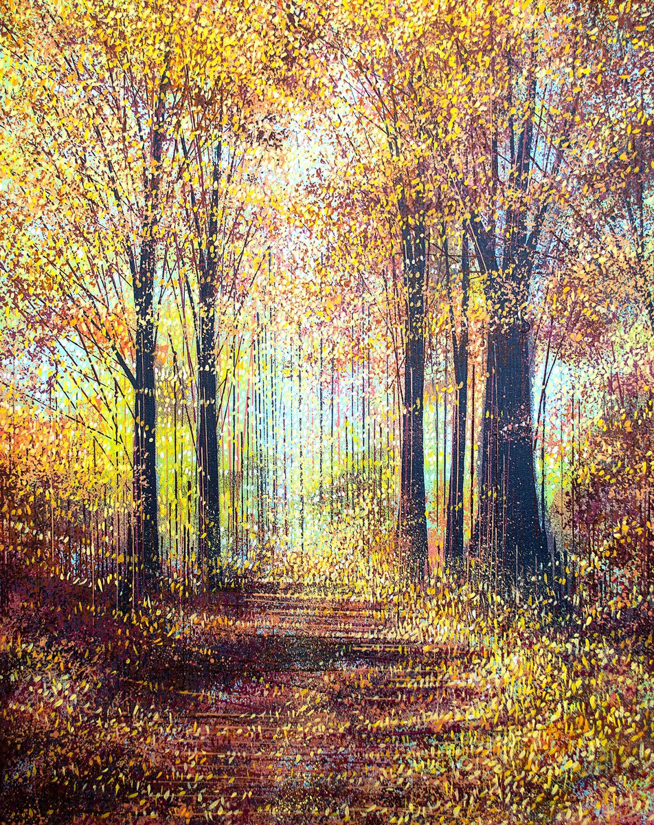 Marc Todd | Original Acrylic Painting | Autumn Forest Trees #6 | 61 X 76Cm | Artwork For Sale On Artfinder