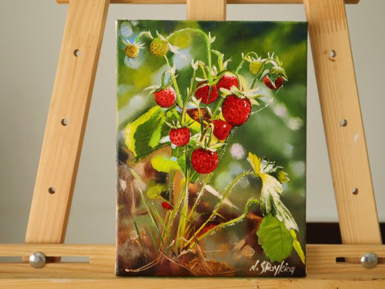 Wild Strawberries in Sunlight