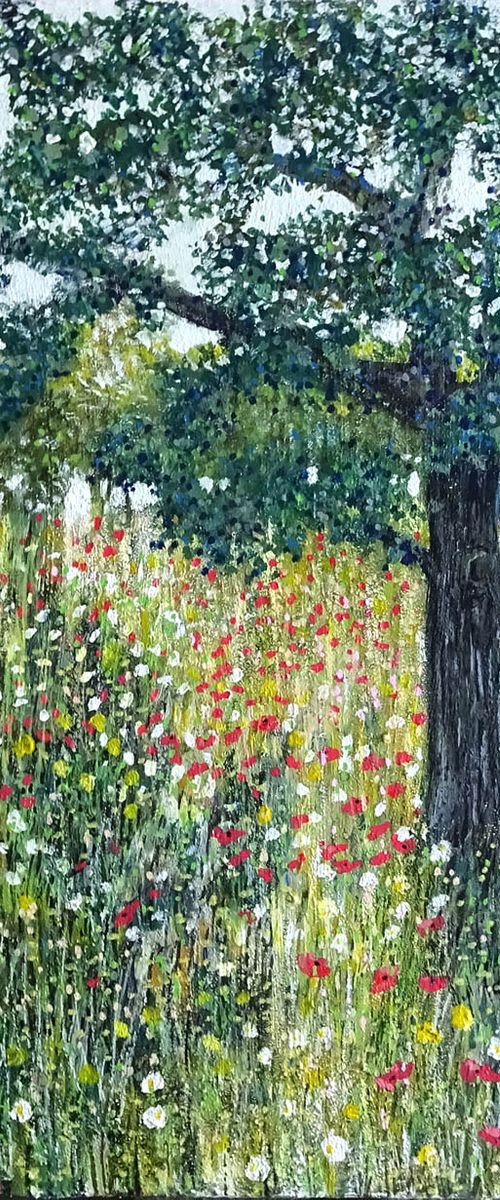 Wildflower Meadow 4 by Roz Edwards