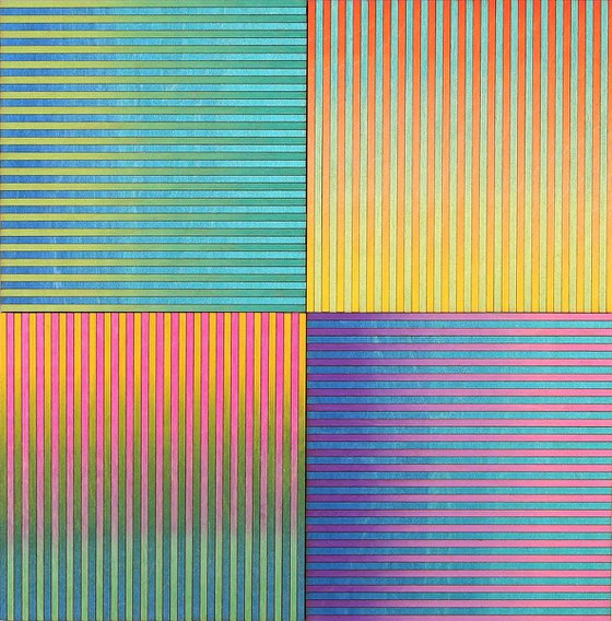 Eight Ombre Stripe Panel