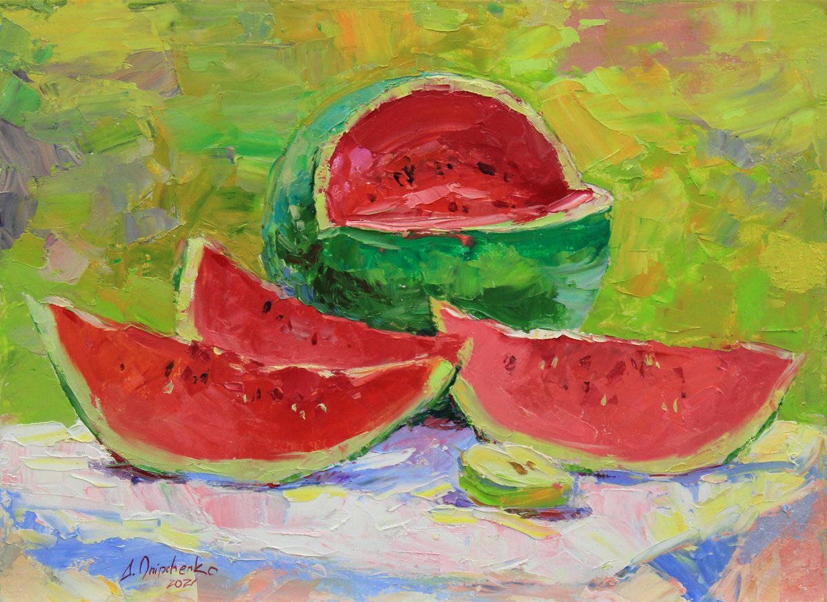 Sweet watermelon by Alisa Onipchenko-Cherniakovska