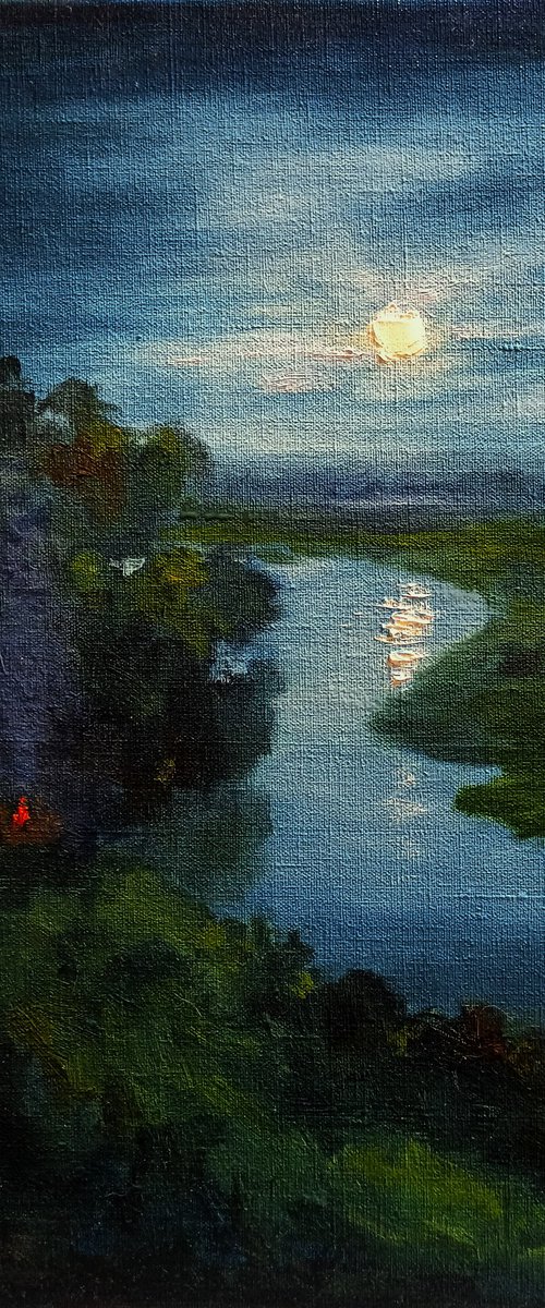 Fisherman's bonfire by Oleh Rak