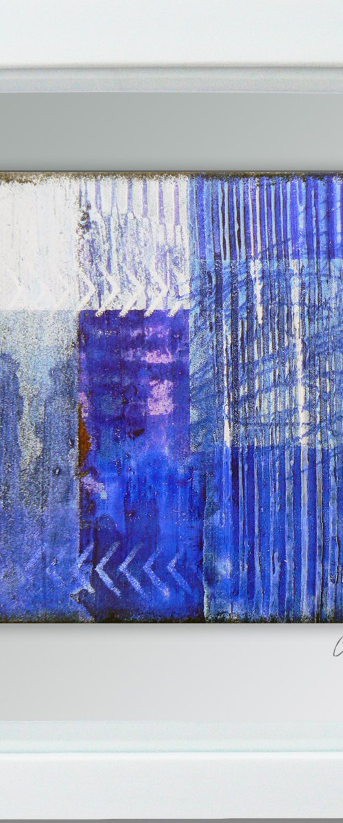 Framed ready to hang original abstract  - Cahier #1 by Carolynne Coulson