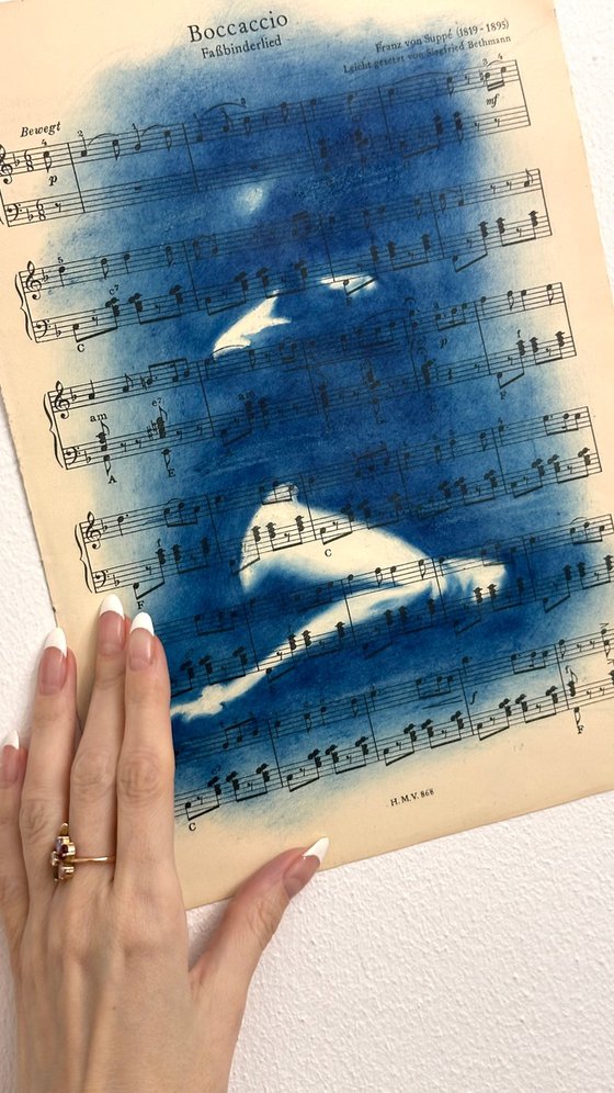 Muse №1 - Contemporary Nude Cyanotype