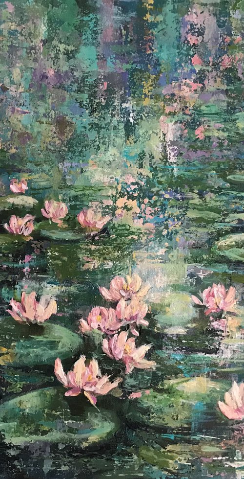 Lily pond no2 by Colette Baumback