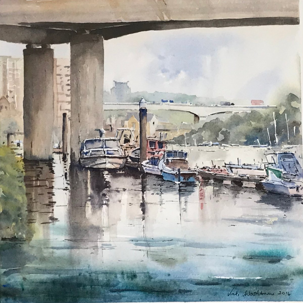 Cardiff Boats by Vicki Washbourne