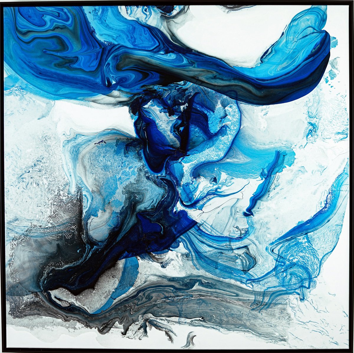 Abstract Oil Painting By Fintan Whelan, 40 X 40, Lost Idiome, Original Artwork