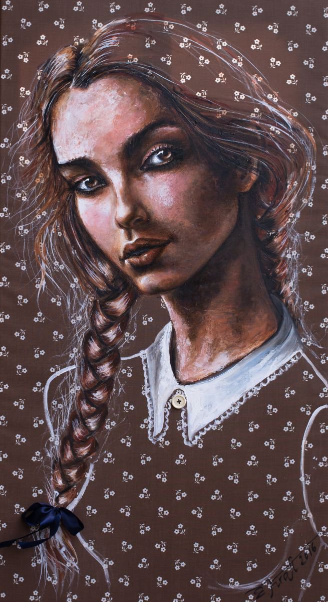 Acrylic Painting , Lolita By Elena Kraft, 24 X 43, Artwork For Sale On Artfinder