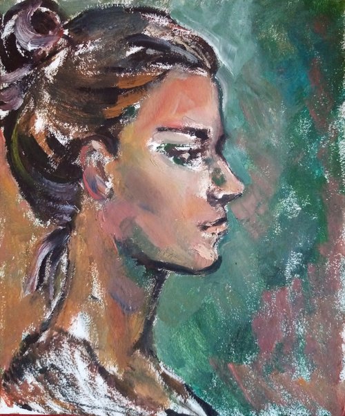 Portrait of a girl by Oxana Raduga