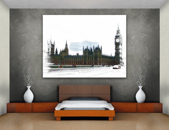 Trocitos de cielo, Big Ben 2/XL large original artwork