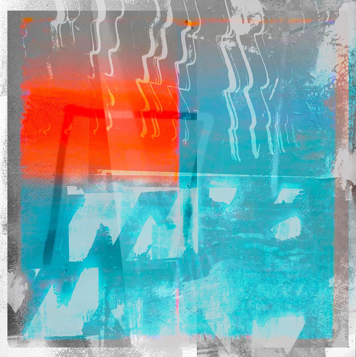 Abstract Limited Edition Print By The Most Active, 17 X 17", Tell Them Where To Go, Original Artwork