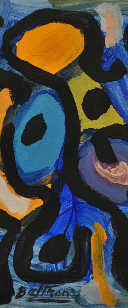 la danse / triptych  24,80x11,02 in / 63x28 cm / 2018 by Pierre-Yves Beltran