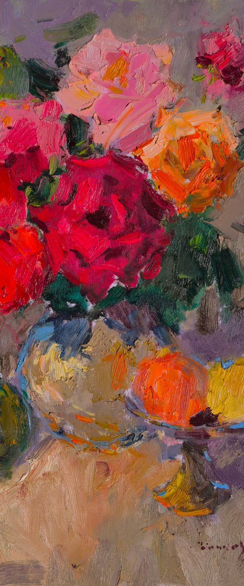 Lush Bouquet of Roses by Alexander Shandor