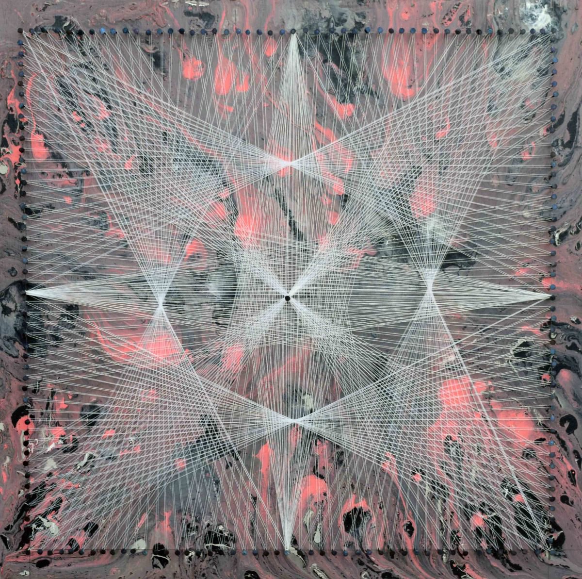 Abstract Sculpture , Nailed It Series No. 32 By Sumit Mehndiratta, 26 X 26, Artwork For Sale On Artfinder