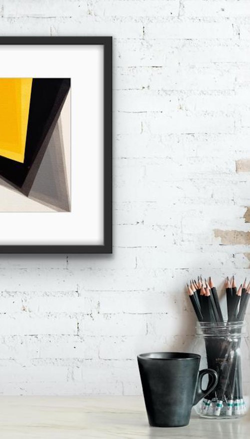 Yellow Shape 1 by Catia Goffinet