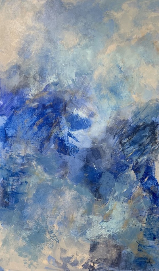 In between white and blue