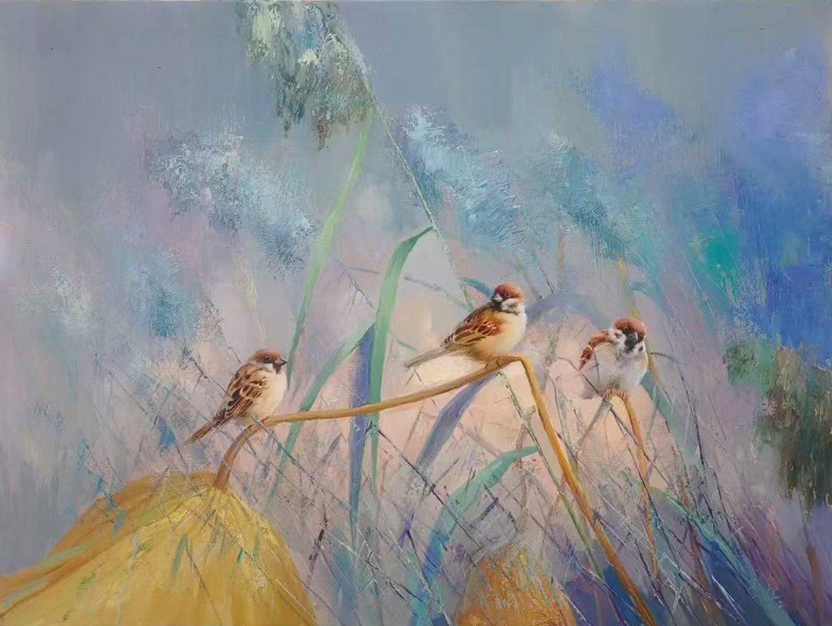 Photorealistic Oil Painting , Coversation T275 By Kunlong Wang, 31 X 24, Artwork For Sale On Artfinder