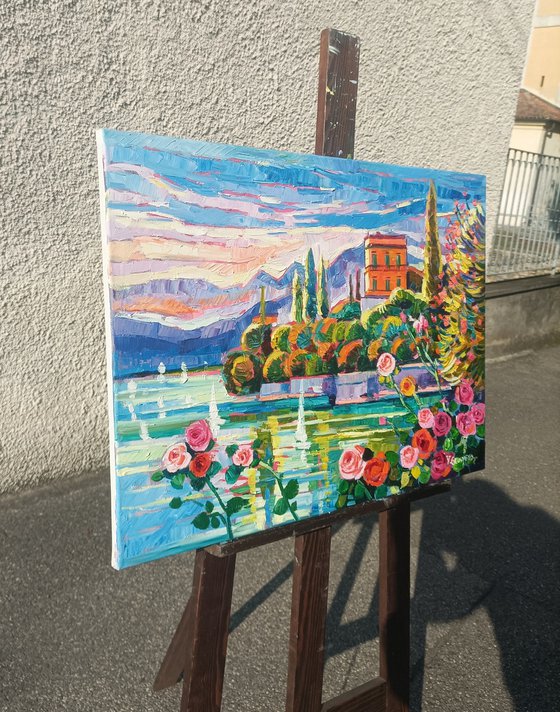 Tender roses at Lake Como