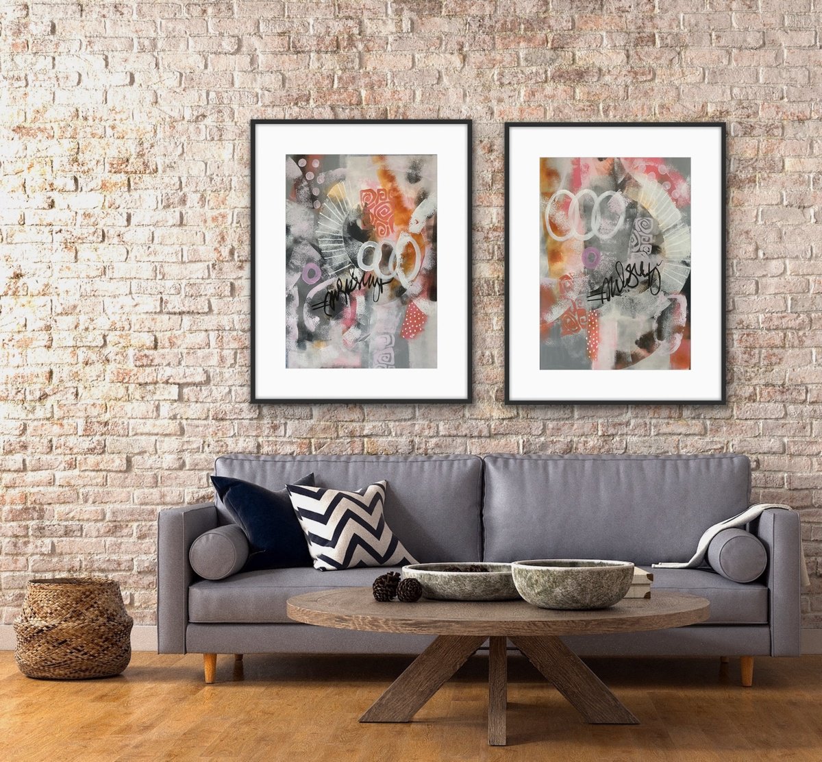 Softly Softly (Diptych) By Rashna Hackett, 20 X 27, Artwork For Sale On Artfinder