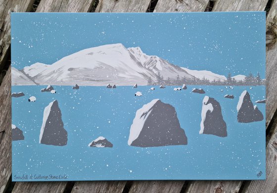 Snowy Castlerigg Stone Circle