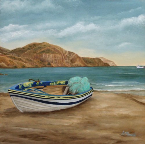Aground On The Shore by Angeles M. Pomata
