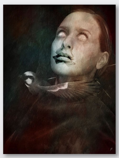 THE SILENT LADY | 2017 | DIGITAL ARTWORK PRINTED ON PHOTOGRAPHIC PAPER | HIGH QUALITY | LIMITED EDITION OF 10 | SIMONE MORANA CYLA | 45 X 60 CM | PUBLISHED by Simone Morana Cyla