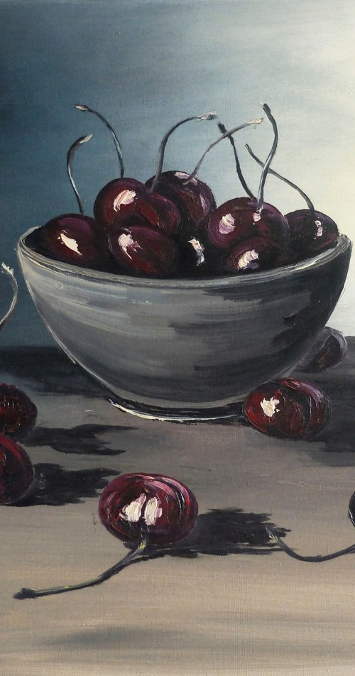 Ripe Cherries by Valeriia Radziievska