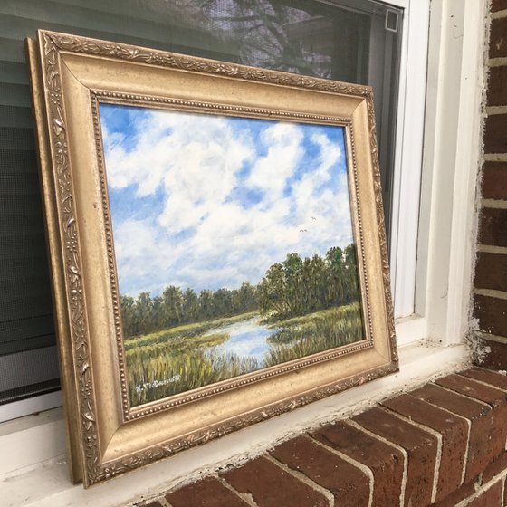 LOWCOUNTRY SKIES - oil 11X14 (SOLD)