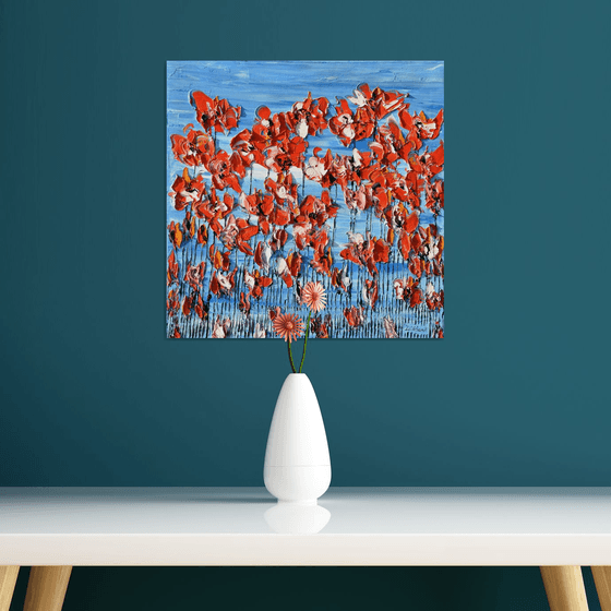 Poppies On Blue Sky 4