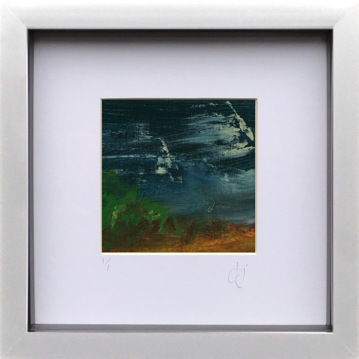Edit 2.6 - Framed abstract landscape painting by Jon Joseph