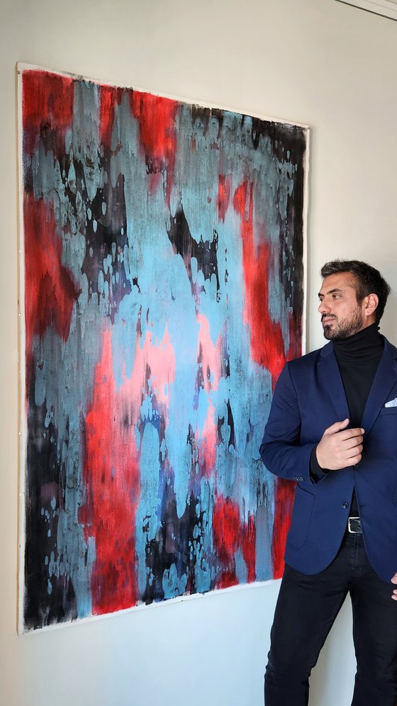 REFLECTION III-Contemporary Abstract Painting